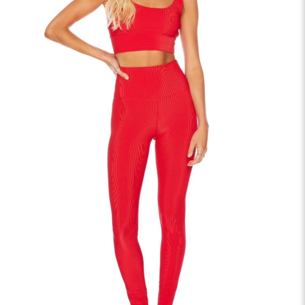 NWT Beach Riot sport red leggings XL